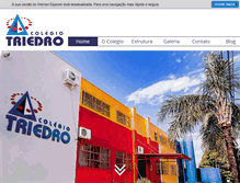 Tablet Screenshot of colegiotriedro.com.br